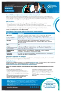 SIOC-CDT Bursary Programme 2026